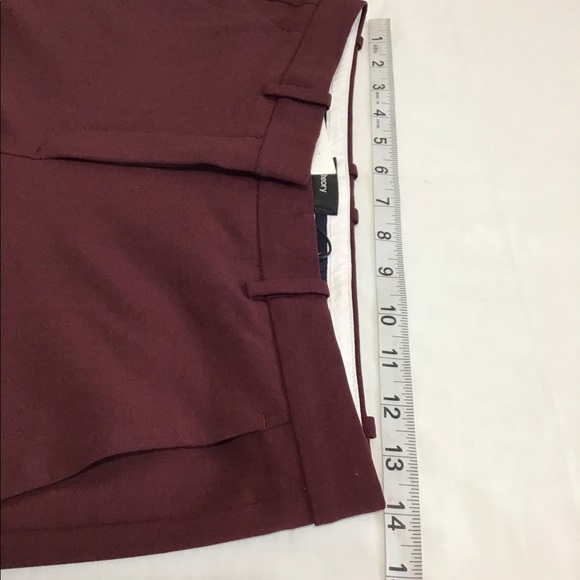 Theory Burgundy Demitria Good Wool Mid Rise Pants New With Tag 
Size 0 - Picture 9 of 14